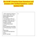 Bio 93 MT 2 Practice Exam Questions and&NewLine;Answers with Verified Solutions &vert; Latest&NewLine;Updated 2026