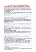 VATI MEDICAL SURGICAL ASSESSMENT&NewLine;QUESTIONS WITH ANSWERS &lpar;100&percnt; CORRECT ANSWERS&rpar;&NewLine;