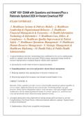 HCMT 1001 EXAM with Questions and Answers&sol;Plus a &NewLine;Rationale Updated 2026 A&plus;&sol;Instant Download PDF 