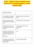 bio97 - midterm 2 Exam Questions and&NewLine;Answers with Verified Solutions &vert; Latest&NewLine;Updated 2026
