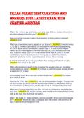 Texas Permit Test Bank 2026 &vert; Real DPS Exam Questions & Answers &vert; A&plus; Graded Guide&NewLine;&NewLine;