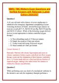 NBRC TMC Midterm Exam Questions and Verified Answers with Rationale &vert; Latest Edition 2026&sol;2027