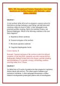 NBRC TMC Neonatal and Pediatric Respiratory Care Exam Questions and Verified Answers with Rationale &vert; Latest Edition 2026&sol;2027 
