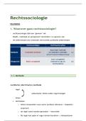 Volledige samenvatting rechtssociologie 15&sol;20 &lpar;alle notities &plus; powerpoint &plus; examenvragen&rpar;&rpar;&NewLine;&NewLine;Lecture Notes Rechtssociologie &vert; Methode &vert; UA &vert; 2026&sol;27
