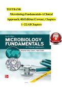 TEST BANK For Microbiology Fundamentals A Clinical Approach&comma; 4th Edition by Marjorie Kelly Cowan &vert; Verified Chapters 1 - 22 Updated&comma; Complete Newest Version&NewLine;