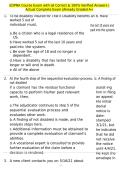 EDPNA Course Exam with all Correct & 100&percnt; Verified Answers &vert;Actual Complete Exam &vert;Already Graded A&plus;