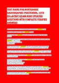 Radiographic Positioning Testbank 2026 &ndash; Real Exam Questions & Answers &lpar;100&percnt; Accurate&rpar; A&plus; Graded &vert; ARRT Exam Prep&NewLine;&NewLine;