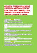 Complete Sociology Test Bank 2026 &vert; Real Exam Q&A &vert; 100&percnt; Accurate & A&plus; Graded