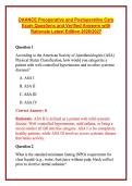 DAANCE Preoperative and Postoperative Care Exam Questions and Verified Answers with Rationale Latest Edition 2026&sol;2027