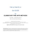 Exam &lpar;elaborations&rpar; Elementary Education  Handbook of Arts Education and Special Education