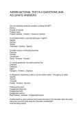 ASREB NATIONAL TEST B-2 QUESTIONS AND ACCURATE ANSWERS