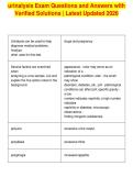 urinalysis Exam Questions and Answers with&NewLine;Verified Solutions &vert; Latest Updated 2026