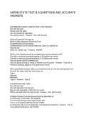 ASREB STATE TEST B-9 QUESTIONS AND ACCURATE ANSWERS