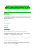  MGT 8803 Exam 1 Financial Accounting Actual Exam 2026&sol;2027 &ndash; Complete Exam-Style Questions with Detailed Rationales &vert; 100&percnt; Verified &vert; Pass Guaranteed &ndash; A&plus; Graded