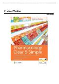 Complete Test Bank for Pharmacology Clear and Simple&colon; A Guide to Drug Classifications and Dosage Calculations&comma; 4th Edition&NewLine;