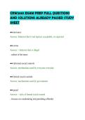 CRW2601 EXAM PREP FULL QUESTIONS&NewLine;AND SOLUTIONS ALREADY PASSED STUDY&NewLine;SHEET&NewLine;