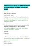 CSIA CERTIFICATION TEST BANK UPDATED&NewLine;QUESTIONS AND ANSWERS FULL STUDY&NewLine;SHEET&NewLine;