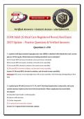  CCRN Adult &lpar;Critical Care Registered Nurse&rpar; Real Exam 2025 Update &ndash; Practice Questions & Verified Answers