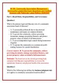 M-100&colon; Community Association Management &ndash; Community Leadership Exam Questions and Verified Answers with Rationale Latest Edition 2026&sol;2027 