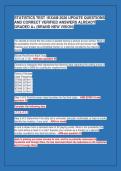STATISTICS TEST 1EXAM 2026 UPDATE QUESTIONS&NewLine;AND CORRECT VERIFIED ANSWERS ALREADY&NewLine;GRADED A&plus; &lpar;BRAND NEW VISION&rpar;
