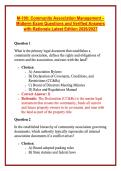 M-100&colon; Community Association Management &ndash; Midterm Exam Questions and Verified Answers with Rationale Latest Edition 2026&sol;2027