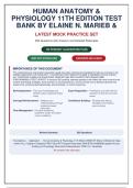 Human Anatomy & Physiology 11th Edition Test Bank &vert; Marieb & Hoehn &vert; All Chapters &vert; Verified Q&A with Rationales &vert; ISBN 9780134580999