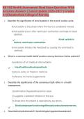 NR 302 Health Assessment Final Exam Study Guide 2026&ndash;2027 &vert; Chamberlain College of Nursing &vert; Complete Questions & Answers with Detailed Explanations