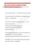 WGU D115 Exam Study Guide 2026&ndash;2027 &vert; Advanced Pathophysiology for the Advanced Practice Nurse &vert; Complete Review Questions & Detailed Answers