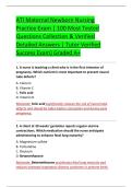 ATI Maternal Newborn Nursing &NewLine;Practice Exam &vert; 100 Most Tested &NewLine;Questions Collection & Verified &NewLine;Detailed Answers &vert; Tutor Verified &NewLine;Success Exam&rpar; Graded A&plus; 