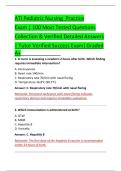 ATI Pediatric Nursing  Practice  &NewLine;Exam &vert; 100 Most Tested Questions  &NewLine;Collection & Verified Detailed Answers  &NewLine;&vert; Tutor Verified Success Exam&rpar; Graded &NewLine;A&plus; 