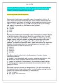 Community Health Exam 2 Study Guide 2025&ndash;2026 &vert; Community Health & NCLEX-Style Practice Questions with Detailed Answers