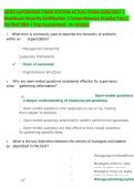 IAHSS Healthcare Security Supervisor Certification Exam Study Guide 2026&ndash;2027 &vert; Third Edition Review Questions & Detailed Answers