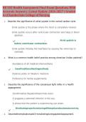 NR 302 Health Assessment Final Exam Prep 2026&ndash;2027 &vert; Chamberlain College of Nursing &vert; Complete Review Questions&comma; Correct Answers & Rationales