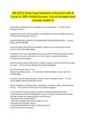 SSA &lpar;6991&rpar; School Superintendent Assessment with all Correct & 100&percnt; Verified Answers &vert;Actual Complete Exam &vert;Already Graded A&plus;