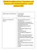 USAHS Conditions Exam 2 Questions and&NewLine;Answers with Verified Solutions &vert; Latest&NewLine;Updated 2026