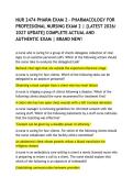 NUR 2474 PHARM EXAM 2 - PHARMACOLOGY FOR PROFESSIONAL NURSING EXAM 2 &vert; &lbrace;LATEST 2026&sol; 2027 UPDATE&rcub; COMPLETE ACTUAL AND AUTHENTIC EXAM &vert; BRAND NEW&excl;