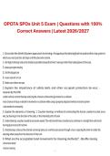 OPOTA SPOs Unit 5 Exam Questions and Correct Answers 2026&sol;2027 &ndash; Comprehensive Specialized Peace Officer Study Guide