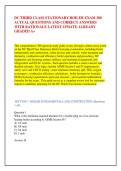 DC THIRD CLASS STATIONARY BOILER EXAM 300 &NewLine;ACTUAL QUESTIONS AND CORRECT ANSWERS &NewLine;WITH RATIONALE LATEST UPDATE ALREADY &NewLine;GRADED A&plus;