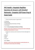 NYC Health &plus; Hospitals Pipefitter &NewLine;Questions & Answers with Detailed &NewLine;Rationales  Complete CSCP Exam Prep & &NewLine;Study Guide 