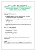 FAMILY NURSE PRACTITIONER &lpar;FNP&rpar; &NewLine;CERTIFICATION 2026 LATEST STUDY GUIDE Practice &NewLine;Questions with Clinical Review&comma; Detailed Rationales&comma; &NewLine;Verified Answers&comma; Success Workbook