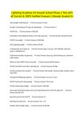 Lightning Academy Air Assault School Phase 2 Test with all Correct & 100&percnt; Verified Answers &vert;Already Graded A&plus;