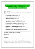 AGNP CERTIFICATION EXAM 2026 LATEST STUDY &NewLine;GUIDE Practice Questions &vert; Clinical Review &vert; Verified &NewLine;Answers &vert; Success Preparation Workbook 