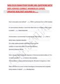 WGU D115 Advanced Pathophysiology Exam Study Guide &lpar;2026&sol;2027&rpar; &vert; Comprehensive OA Review &vert; Pathophysiology Practice Questions & Answer Key &vert; Graduate Nursing Exam Preparation Resource