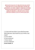 HESI EXIT EXAM &lpar;E2&rpar; PN PRACTICE EXAM LATEST UPDATED FINAL EXAM WITH MOST TESTED 100 QUESTIONS AND 100&percnt; CORRECT VERIFIED ANSWERS WITH DETAILED RATIONALES PLUS ANSWER KEY ALREADY GRADED A&plus; 2026-2027 FINAL EXAM UPDATED VERSION INSTANT DOWNLOAD PDF