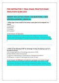 FIRE INSTRUCTOR 1 FINAL EXAM - PRACTICE EXAM AND STUDY GUIDE &vert; 200 ACTUAL EXAM QUESTIONS & VERIFIED ANSWERS &vert; GRADE A&plus; &lpar;LATEST 2024 EDITION&rpar;
