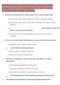 NR 302 Health Assessment Final Exam Study Guide &lpar;2026&sol;2027&rpar; &vert; Chamberlain College of Nursing Review &vert; Health Assessment Practice Questions & Answer Key &vert; Comprehensive Nursing Exam Preparation Resource