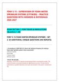 FDNY S-15 SUPERVISION OF FOAM-WATER SPRINKLER SYSTEMS