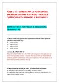 FDNY S-15 SUPERVISION OF FOAM-WATER SPRINKLER SYSTEMS &lpar;CITYWIDE&rpar; &vert; PRACTICE QUESTIONS WITH ANSWERS & RATIONALES &vert; 2026-2027 EDITION