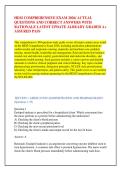 HESI COMPREHENSIVE EXAM 2026&sol; ACTUAL &NewLine;QUESTIONS AND CORRECT ANSWERS WITH &NewLine;RATIONALE LATEST UPDATE ALREADY GRADED A&plus; &NewLine;ASSURED PASS