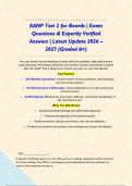 AANP Test 2 for Boards &vert; Exam Questions & Expertly Verified Answers &vert; Latest Update 2026 &ndash; 2027 &lpar;Graded A&plus;&rpar;&NewLine;
